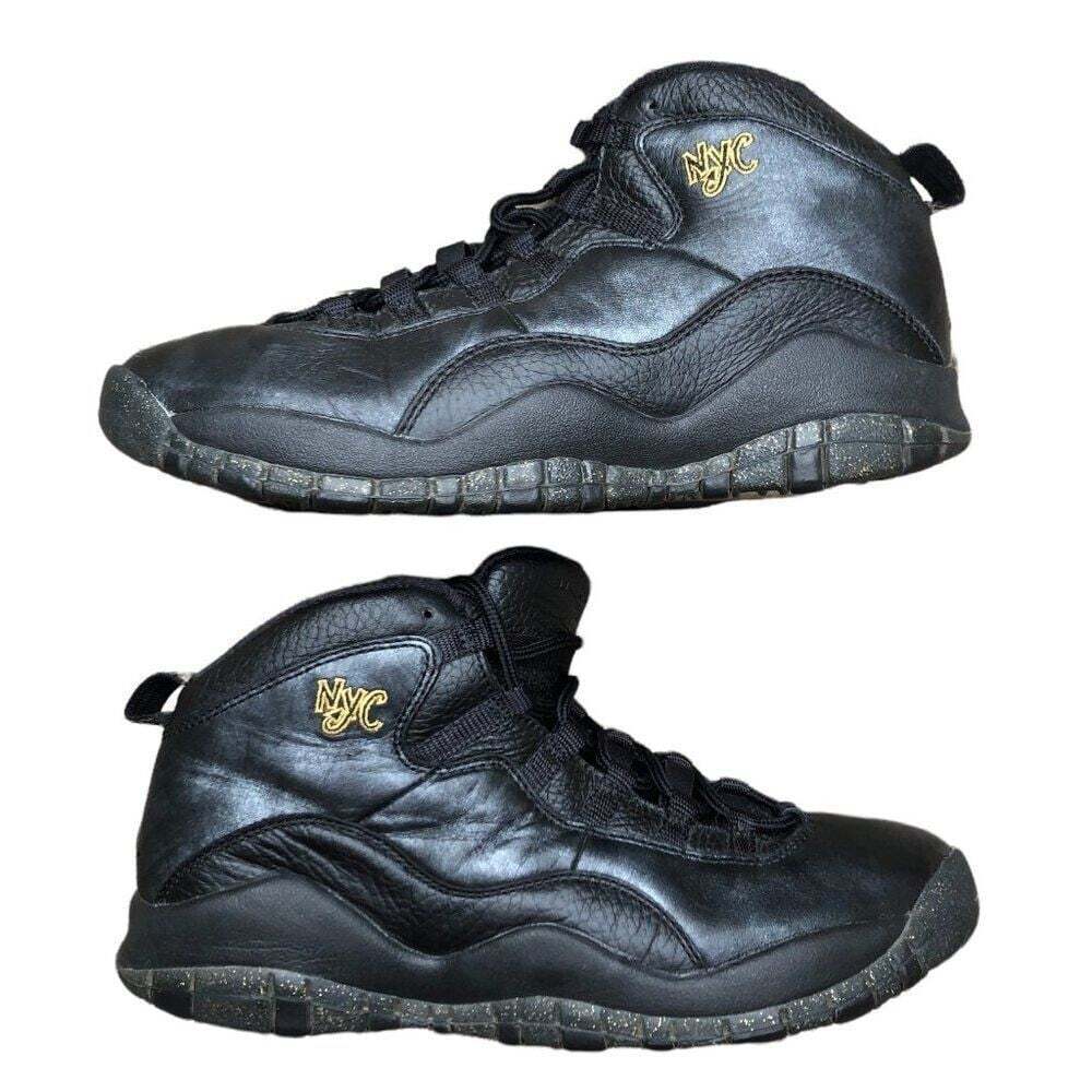 Rare 2015 Air Jordan 10 Retro New York City Size 5.5 Black